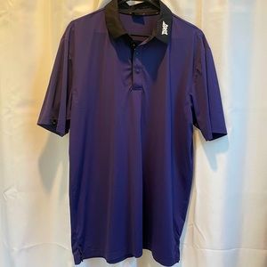 PXG Black Collar Polo - men’s medium- dark indigo